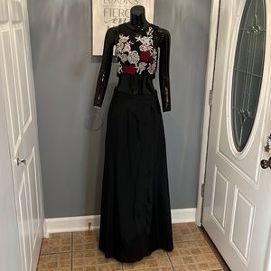 Embroidered 2-Piece A-line Gown by Xcape